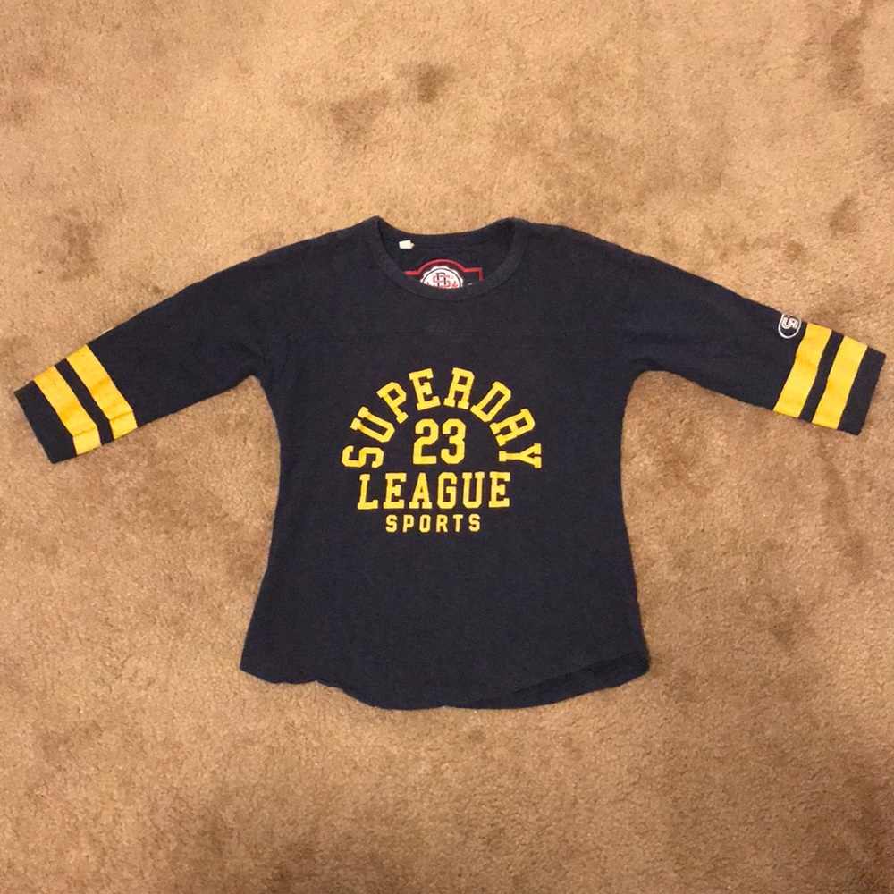 Superdry women vintage baseball top
